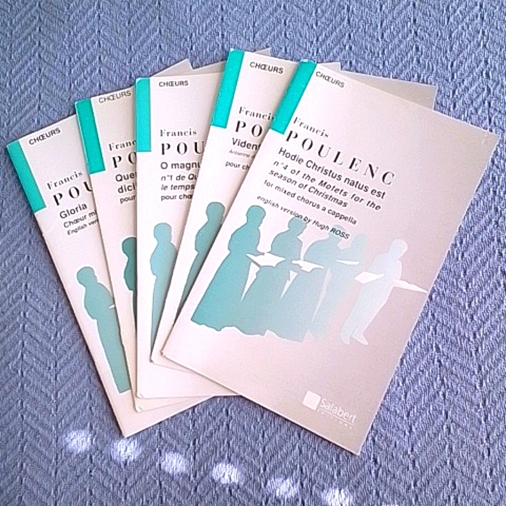 Choral works of Francis Poulenc - Set of 5 in excellent condition